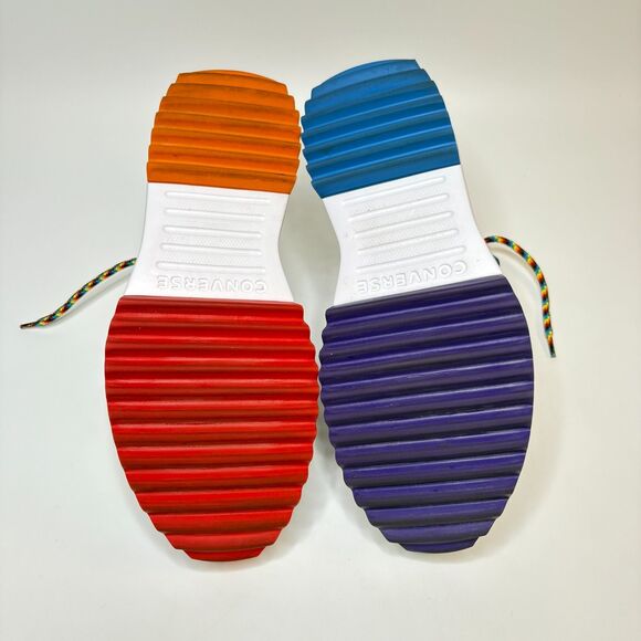 CONVERSE "Find Your Pride" Star Canvas Rubber Hi Top Sneaker Mens Size 10.5 - Picture 7 of 11